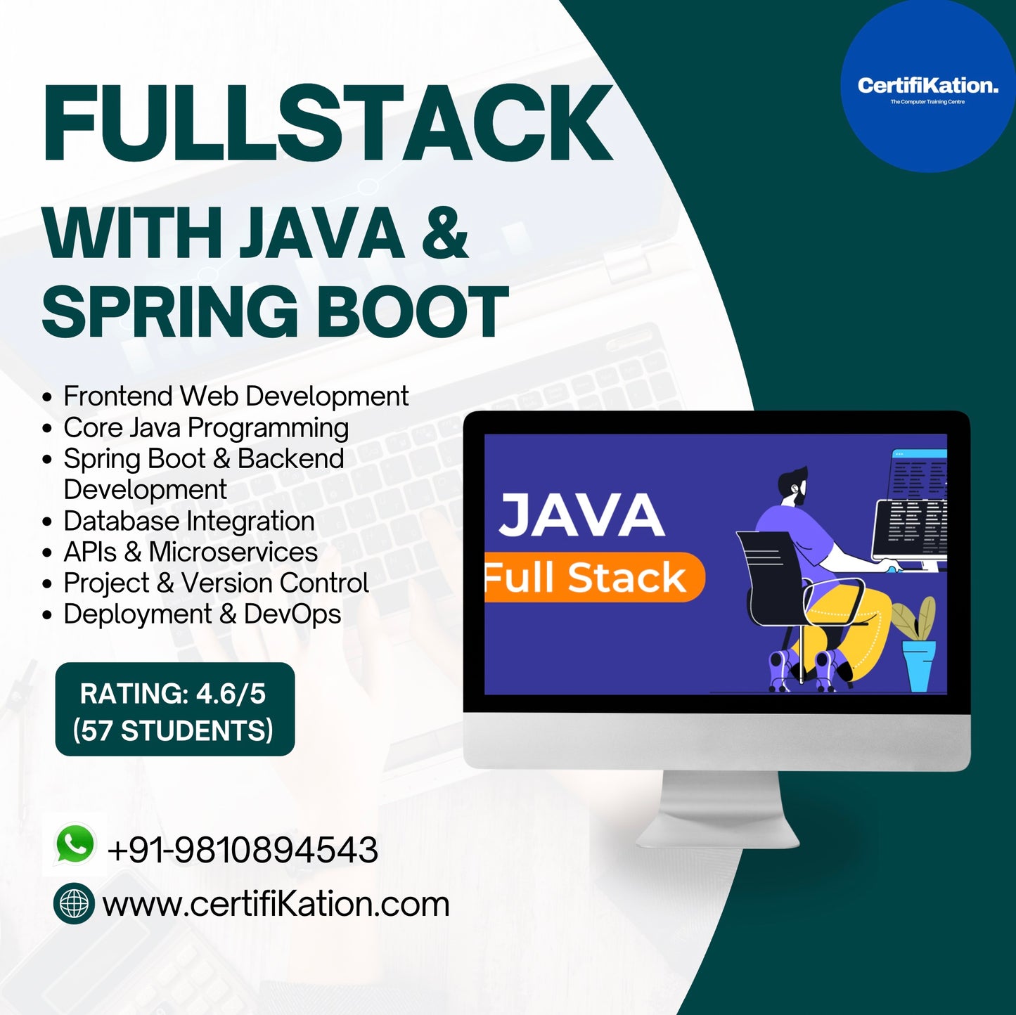 Mastering FullStack Development with Java & Spring Boot By CertifiKation.